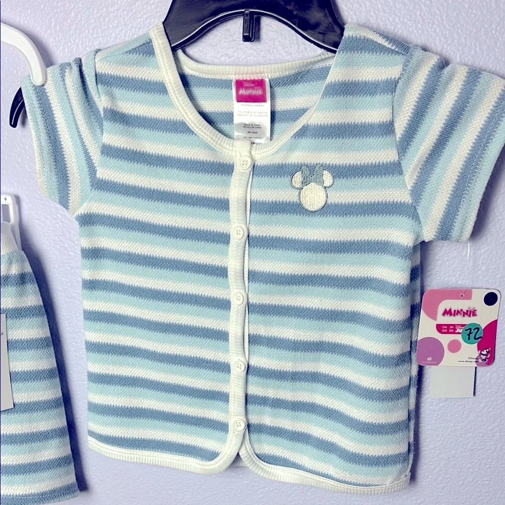 Disney Kids 3 Piece Set - Mint Green Aqua Blue and Cream